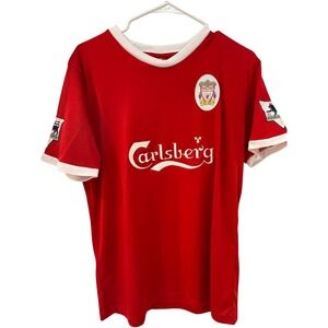 Liverpool FC Robbie Fowler 9 Carlsberg Red Home Soccer Jersey Mens Large A8587